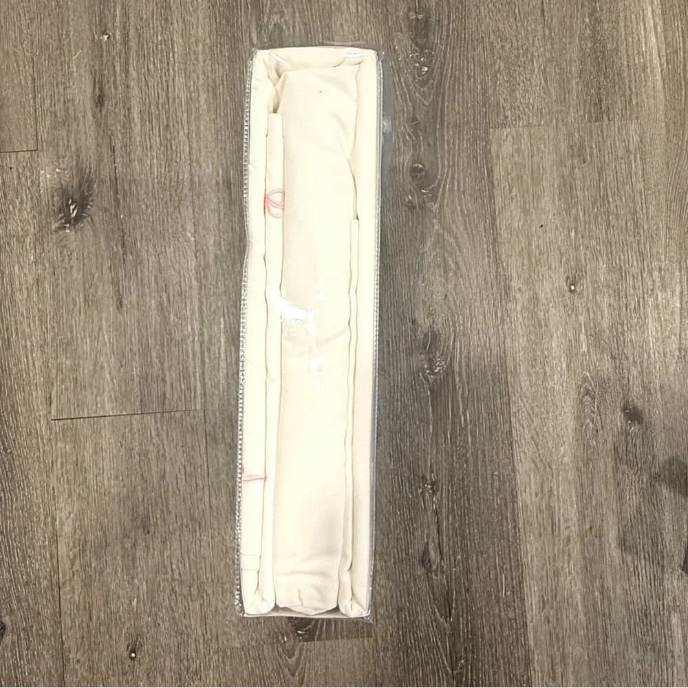 Kassatex King Sheet and Pillow Set- White and Pink Bow Brand New